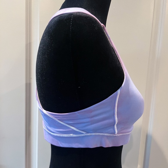 NWOT Lululemon custom tie dye sports bra. Size 8. Periwinkle/purple with pink. - Picture 2 of 5